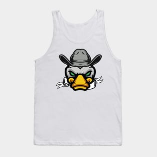 duck in his cowboy hat angry duck Tank Top